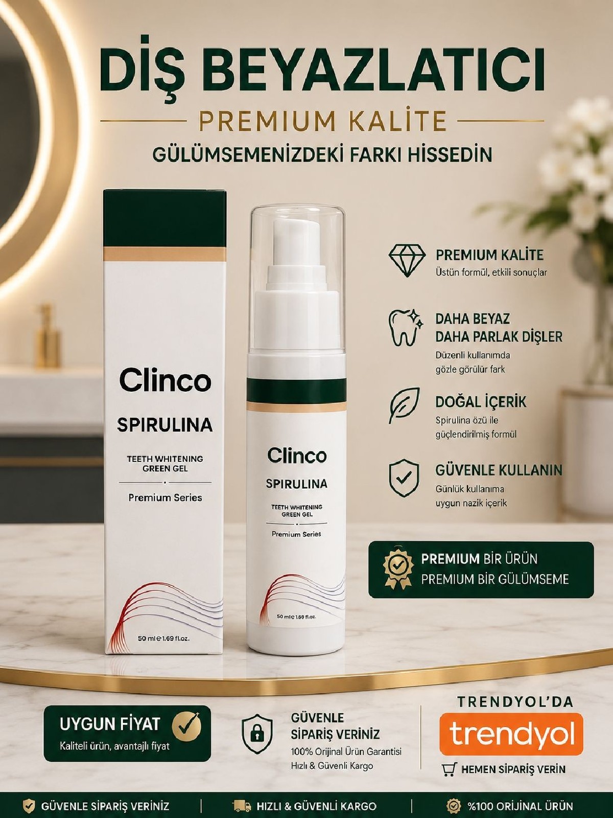 Clinco Diş Beyazlatıcı Jel 3'lü Fırsat Seti